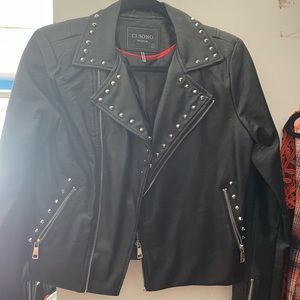 Faux leather jacket